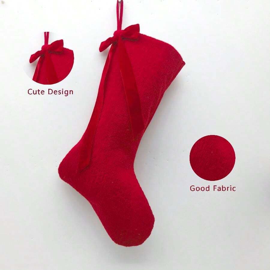 Grande e bonito com meias de cor vermelha ou branca estilo europeu requintado de alta qualidade natal grande capacidade decorações de alta qualidade presentes essenciais de natal design exclusivo natal, enfeites temáticos de papai noel, decorações modernas para casa e festa, adequadas para celebrações festivas, meias de malha de natal pingentes bolsas de presente decorações de cena