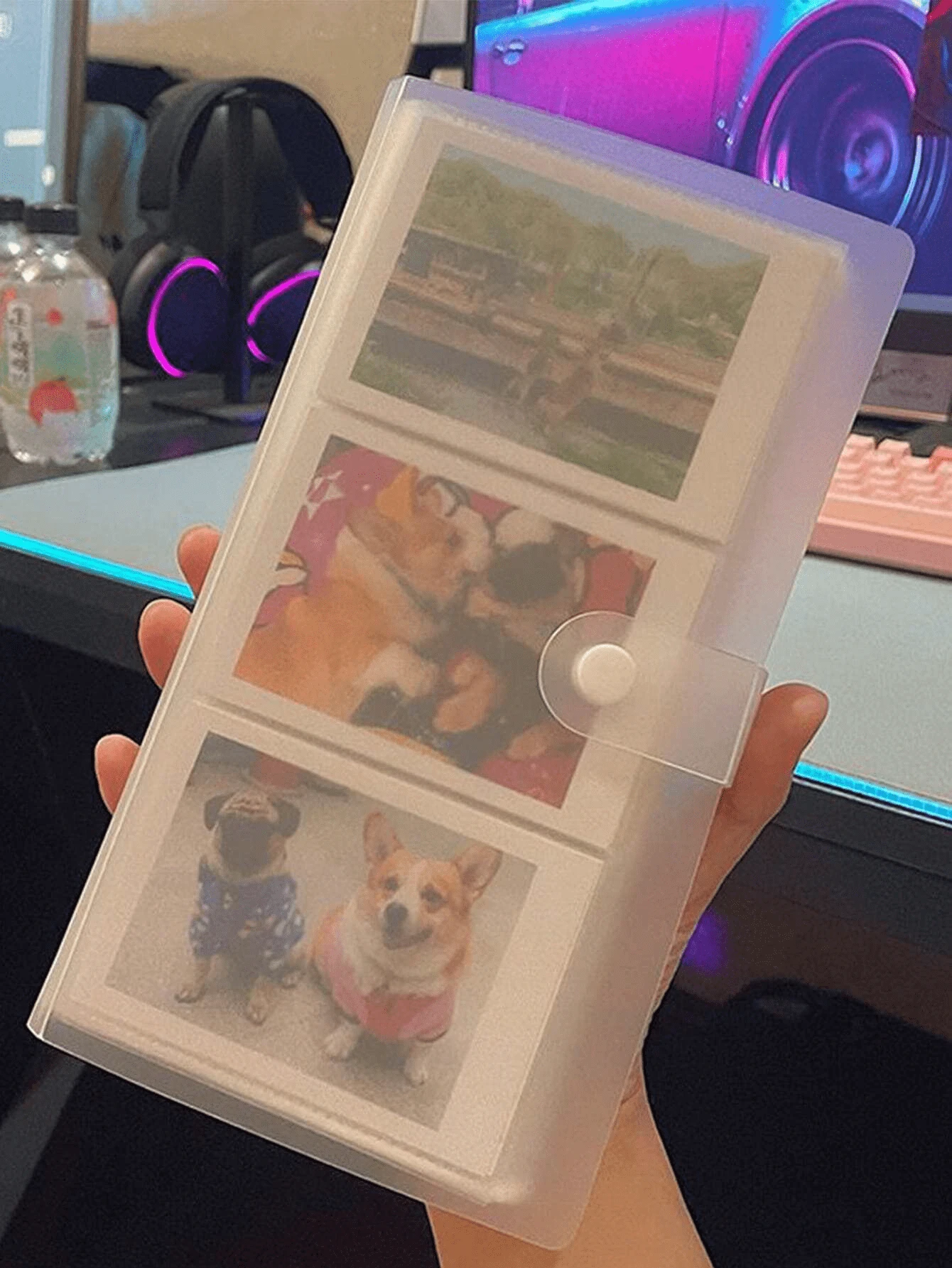 120/240 Pockets Transparent Photo Album - Large Capacity For Movie Tickets, Celebrity Cards And Postcards. Unisex Multi-Card Holder, Business Card Book, Celebrity Large Capacity Card Case, Business Card Organizer - Multicolor - View 1