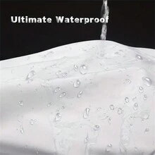 复古蝴蝶枝花卉印花防水浴帘，带 12 个挂钩 - 防水涤纶浴帘，可机洗，艺术设计，编织类型，包括挂钩组件 - 彩色 - 查看 4