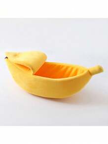 Uniwersalna zmywalna mata dla kota w kształcie domku dla zwierząt – miękka, zimowa, z uroczym wzorem gniazda bananowego, łatwa do czyszczenia, idealna dla Twoich futrzanych przyjaciół