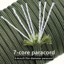 10m 7-Strand Utility Rope - Durable Emergency Outdoor Camping Paracord, Suitable For Outdoor Emergencies, Camping And DIY Bracelets