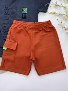 Children's Set Boy T-Shirt Bermuda Shorts Men's Adam - 灰色 - 查看 6