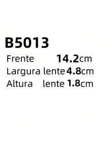 Metal Material Adult Glasses Frame B5013 - Màu Hoa hồng đỏ - Xem 3