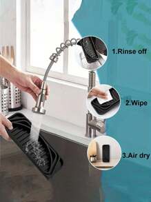 Silicone Drip Tray For Water Dispenser - Black, Trim-To-Fit Design, No Electricity Needed - Replacement Accessory For Water Coolers - Multicolor - View 10