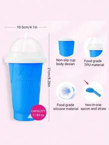 Magic Slushy Maker Squeeze Cup Slushie Maker, Homemade Milk Shake Maker Cooling Cup Squee DIY It For Everyone Water Bottle - Multicolor - View 3