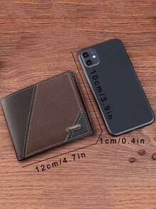 Men's Business Bi-Fold Wallet Patchwork Classic Soft Leather Wallet With Large Capacity Multi Card Slots Credit Card Holder Halloween Christmas Gifts Gift Thanksgiving Vintage For Men Wallet Purse Wallet Men Wallet Leather