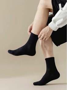 1 件装男士厚毛圈缓冲运动中筒袜，具有吸汗功能，秋季 - 彩色 - 查看 10