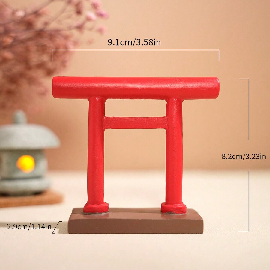 Japanese Style Torii Gate Ornament Prop, Zen Decor Supplies For