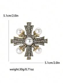 复古宫廷巴洛克珍珠胸针 女士 中性 别针 派对 宴会 珠宝配饰 礼品 - 巴洛克 - 查看 27