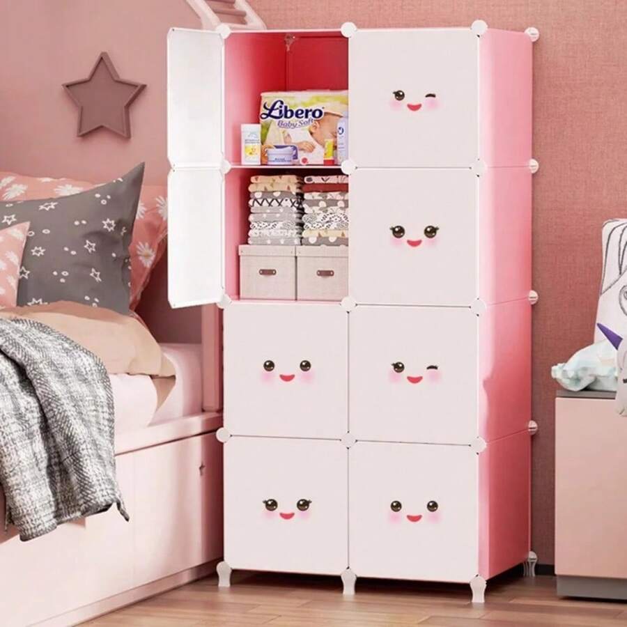 Minimalist Modern Wardrobe Storage Cupboard Organizer Partitions Closet