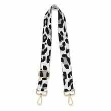 宽肩带钱包带可调节替换斜挎包肩带延长包带豹纹圣诞礼物感恩节礼物 - 淺灰色 - 查看 7