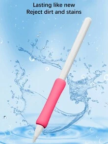 1 件/2 件/4 件/8 件硅胶笔握套，触控笔套，兼容第一代和第二代通用触摸屏笔 - 玫紅色 - 查看 2