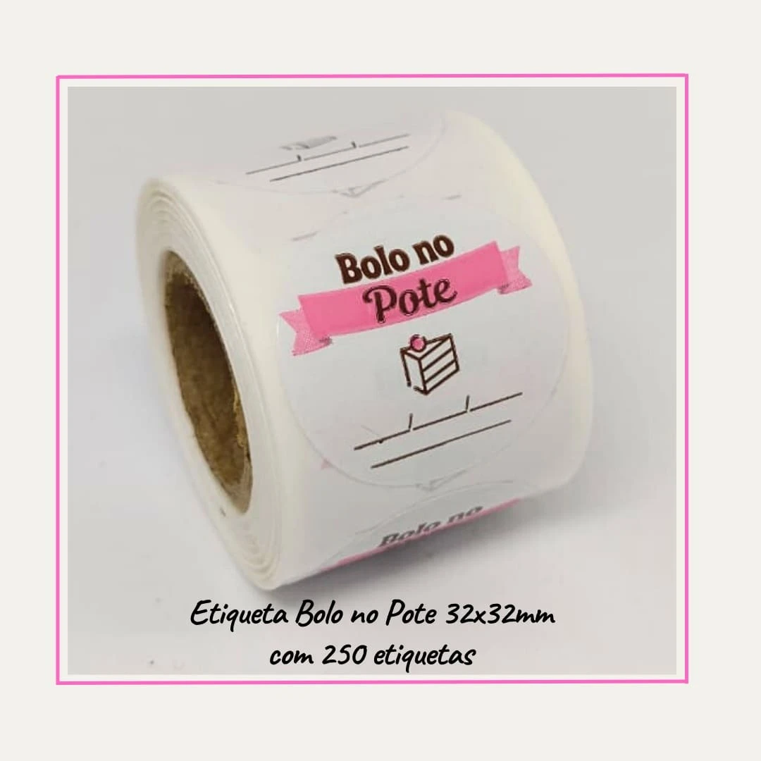 250 Round Sweet Cake In A Jar Adhesive Labels SHEIN UK