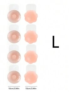 4 cặp băng silicon chống mài mòn nâng ngực thể thao cho nữ, có thể cắt và dán theo nhu cầu riêng, thích hợp cho phụ nữ tập thể dục, yoga pilates, tiệc cưới và các dịp khác để sử dụng - Màu be - Xem 10