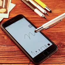 全金属工具笔 6 合 1 多功能工具笔工程师木工礼物创意木匠手写笔带螺丝刀笔建筑工具带尺子、水平仪、触摸屏笔、书写笔、圆珠笔和笔芯，圣诞节、情人节、父亲节、送给爸爸和男朋友的生日礼物 - 多功能筆 - 查看 8