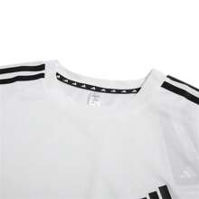 Adidas 阿迪达斯男士运动短袖T恤，跑步，健身，速干，休闲 - 白色 - 查看 5