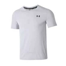 Under Armour Camiseta de secado rápido para hombre, color gris, para fitness, running, fitness y ocio, suave, ajustada, ligera, transpirable, de manga corta, cuello redondo, para entrenamiento, Vanish Seamless SS 1382801-100