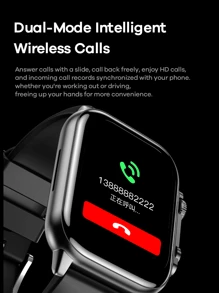 REMAX Remax Smart Watch With 1.96 Inch Colorful AMOLED Screen,Multiple Built-In Watch Faces, Curved Surface Full Fit Touch Screen,Supports Multiple Languages,Compatible With Iphone/Android/Ios,Make/Receive Calls,With Call Functionality, Message Notification, Heart Rate, Sleep Tracking, Pedometer, Sport Modes,  Considerate Gift For Men, Women, Friends, Birthdays
