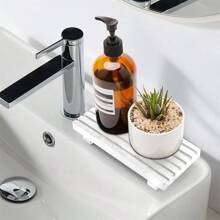 Bathroom Decor Tray For Counter Dish Soap Holder Wooden Pedestal Stand For Kitchen Sink Soap Dispenser Wood Risers Kitchen Accessories Countertop Vanity Counter Sponge Sink Tray - Multicolor - View 6
