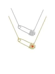 1 件 S925 纯银简约奢华圆珠吊坠锁骨链女士项链，送给女朋友的礼物 - 項鍊 - 查看 3