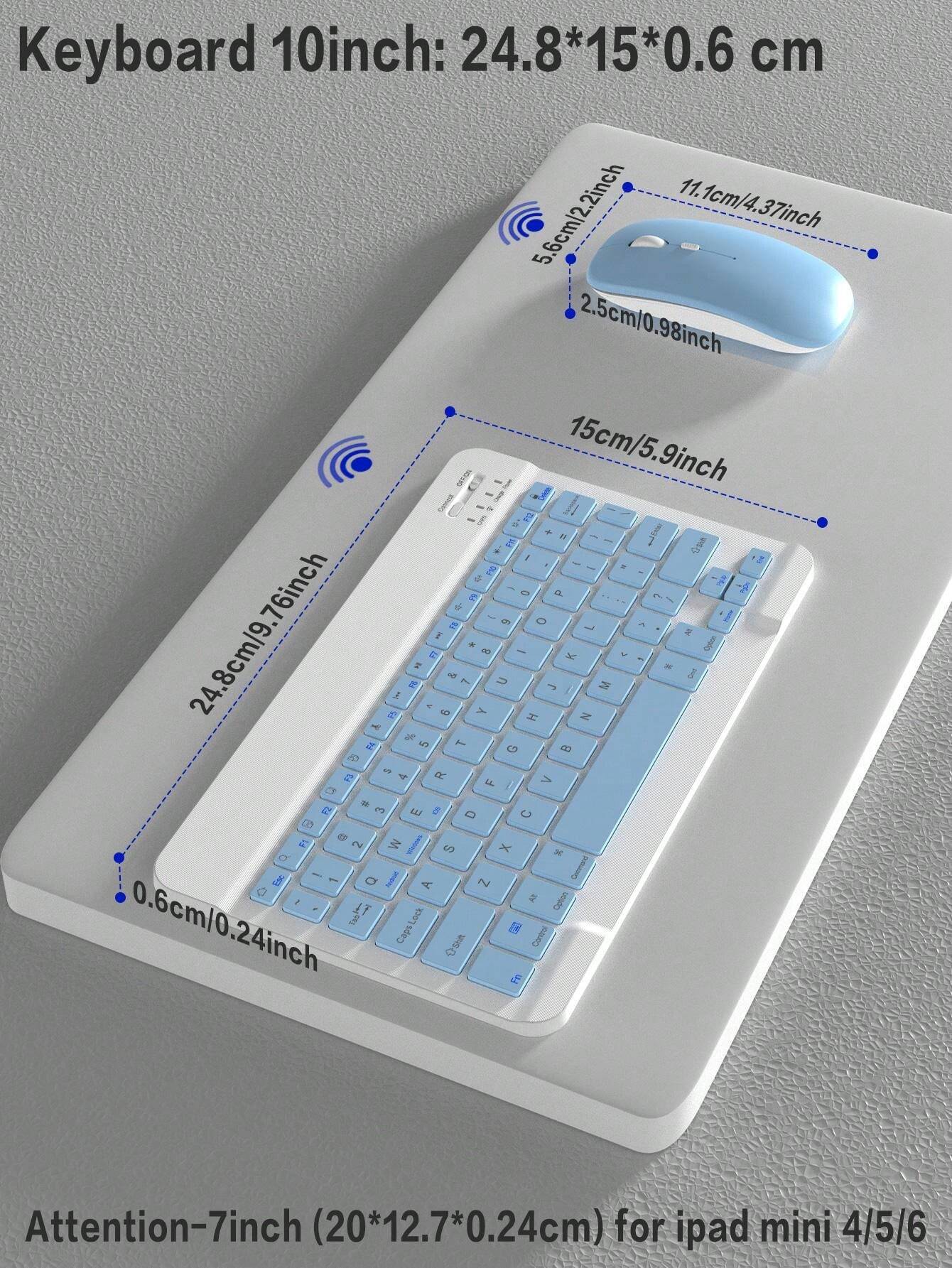 Keyboard Case With IPad Detachable Wireless Bluetooth Keyboard Mouse