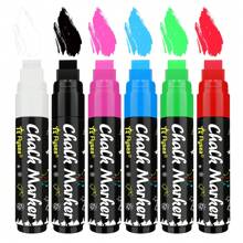Liquid Chalk Glass Marker: Washable Glass, Car, Mirror Marker Pen - For Windows, Storefront, Weddings, Parades, Parties And Holiday Decorations Back To School - Multicolor - View 4