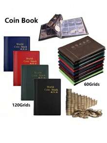 120 Hộp Đựng Tiền Xu 4 Màu Bộ Sưu Tập Lưu Trữ Tiền Xu Album Sách Túi Thời Trang 24062307042 - Nhiều màu - Xem 10