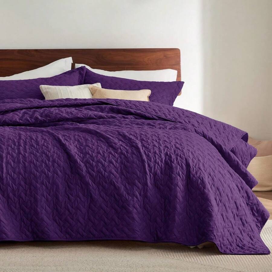 Bedsure Queen Quilt Bedding Set Lightweight Summer Quilt Full/Queen