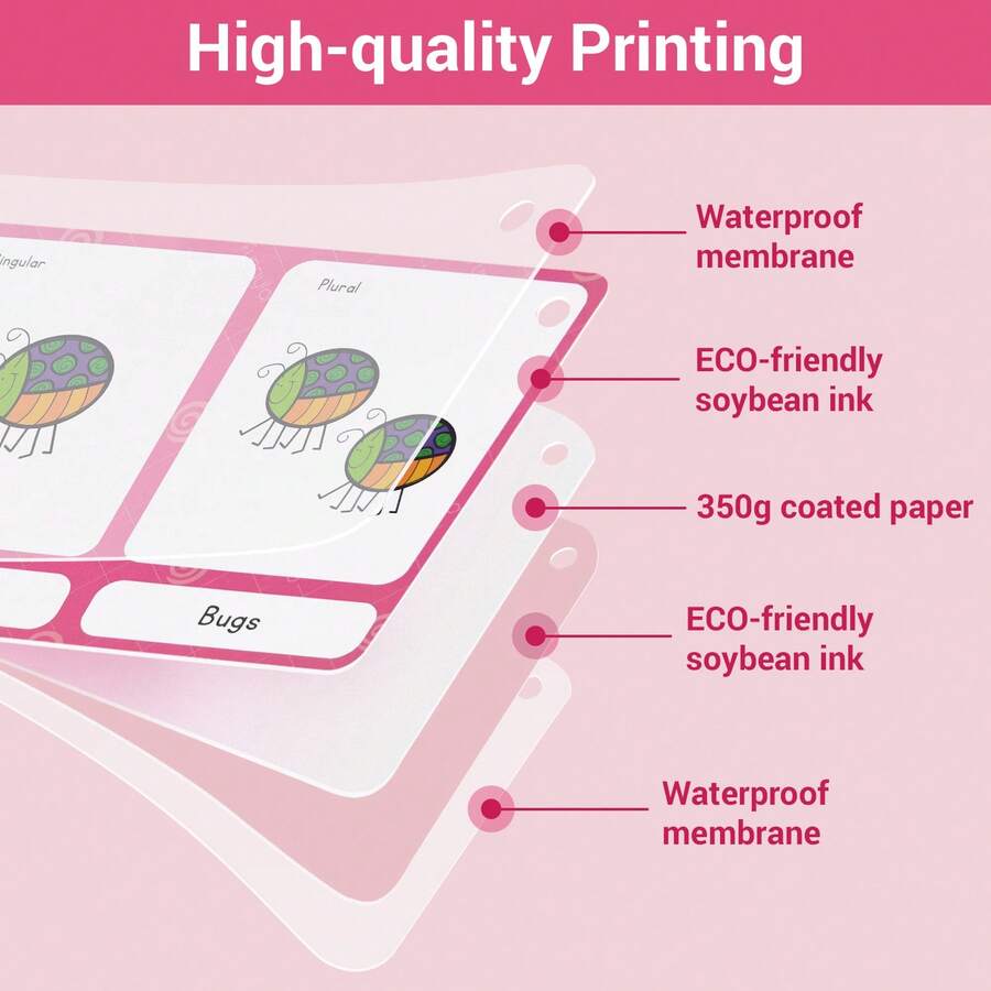 70 Groups Singular And Plural Nouns English Grammar Learning Cards