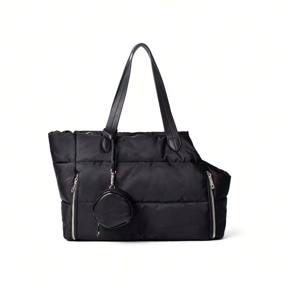 1pc Portable Pet Carrier Bag, Trendy Handheld & Shoulder Tote Bag