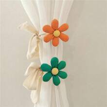 2pcs/1pc Korean Style Curtain Tieback Curtain Holdback, Three-Dimensional Petal Curtain Strap, Car Curtain Strap Binding Rope For Living Room Bedroom Office Home Decor