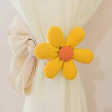 2pcs/1pc Korean Style Curtain Tieback Curtain Holdback, Three-Dimensional Petal Curtain Strap, Car Curtain Strap Binding Rope For Living Room Bedroom Office Home Decor