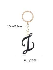 A-Z字母不对称金色钥匙扣，简约设计，高品质，适合作为包包配饰，是送给朋友或母亲的理想礼物，也适合挂在车上、车内或作为女士钥匙扣、包包挂件，是圣诞节或感恩节的完美礼物之选。 - 彩色 - 查看 11