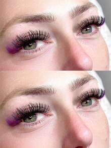 200 chiếc/Cụm Lông mi giả nhiều màu phân đoạn, C-Curl 14-16mm 10 hàng sức chứa cao siêu dày & rậm theo phong cách Châu Âu & Mỹ, hiệu ứng 3D mềm mại làm cong & kéo dài tự nhiên, thân siêu mỏng, làm to mắt, có thể tái sử dụng để trang điểm hàng ngày & đi làm - C - Xem 6