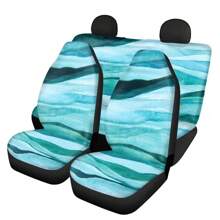 Car Seat Cover For Women,Universal Aut Seats Cover Fit Most Car Marbling Pattern - Purple Scales - View 4