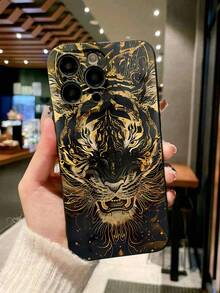1pc Starry Sky Glittering Protective Phone Case Made Of TPU Material, Compatible With IPhone 11/16 Pro Max/16 Pro/16/15 Pro Max/14 Pro Max And Galaxy/Honor X6A/X7B/X8B - Black - View 4