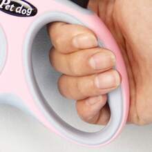 1 dây xích chó có thể thu vào, phanh một lần bấm, dành cho mèo và chó cỡ trung bình và nhỏ, dài 5m - Nhiều màu - Xem 9