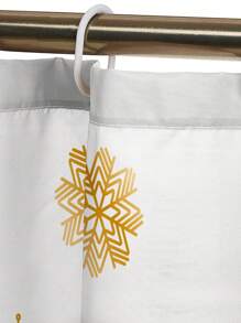 Bộ rèm tắm hình cây thông Noel màu hồng 1/4 chiếc, rèm tắm chống thấm nước có 12 móc, thảm nhà tắm, thảm hình chữ U cho bồn cầu, nắp bồn cầu, vách ngăn phòng tắm, phụ kiện phòng tắm, đồ trang trí phòng tắm, trang trí mùa thu trở lại trường học - Nhiều màu - Xem 8