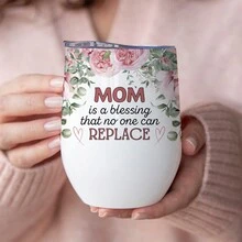 1 cốc 12oz có nắp in câu Kinh thánh, cốc cà phê bằng thép không gỉ Protea Floral, thích hợp làm quà tặng cho gia đình, bạn bè - trắng - Xem 16