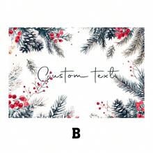 1pc Customized PVC Heat-Resistant Placemat, Creative DIY Name Rectangle Waterproof Oil-Proof Washable Table Mat, Perfect Holiday Gift For Friends, Family, Schoolmates, Housewarming, Christmas Decoration - Multicolor - View 8