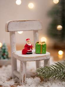 4pcs Mini Creative Christmas Decorations, Home Office Desk Ornaments Best Gifts Winter Room Decor