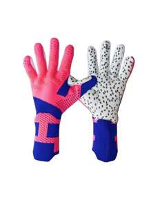1 Pair Goalkeeper Football/Soccer Gloves, Non-Slip Training Wear-Resistant Finger Protection Gear