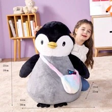 IKASA Giant Penguin Stuffed Animal Plush Toy, 23" Big Cute Jumbo Soft Penguin Plushie For Kids Girls Boys Girlfriend Children - 黑色 - 查看 2
