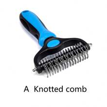 适用于狗和猫的有效宠物脱毛刷和除毛梳 - 专业美容工具，用于去除缠结和垫子 - 减少脱毛并促进皮毛健康 - 彩色 - 查看 14