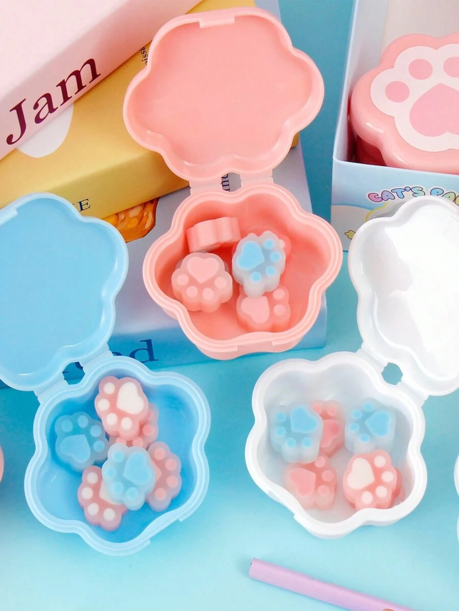 1 cục tẩy hình bàn chân mèo dễ thương cho bé gái cục tẩy bút chì học sinh cục tẩy bút hoạt hình cao su cho trẻ em đồ dùng học tập giải thưởng cục tẩy văn phòng - Nhiều màu - Xem 1