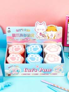 1 cục tẩy hình bàn chân mèo dễ thương cho bé gái cục tẩy bút chì học sinh cục tẩy bút hoạt hình cao su cho trẻ em đồ dùng học tập giải thưởng cục tẩy văn phòng - Nhiều màu - Xem 4