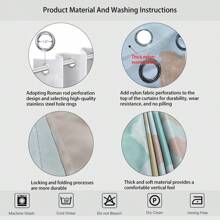 2 juegos de cortinas con temas navideños y de Año Nuevo, de tela mate de doble cara, con alta opacidad, adecuadas para la sala de estar, el dormitorio y la decoración del hogar, con perforación para barra