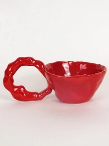 1 chiếc cốc gốm có tay cầm dài theo phong cách Bắc Âu, cốc cà phê American Latte thẩm mỹ chất lượng cao, cốc đựng nước uống gia dụng sáng tạo, đồ trang trí nhà cửa, quà tặng ngày lễ, quà tặng sinh nhật, đồ dùng cho bữa tiệc, quà tặng cho bạn trai/bạn gái - Nhiều màu - Xem 4