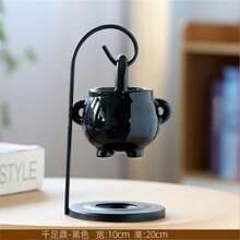 1 件哥特式铁钩陶瓷精油扩散器、蜡烛熔蜡加热器、水滴形油燃烧器、家居装饰、万圣节、节日装饰礼物 - 彩色 - 查看 5