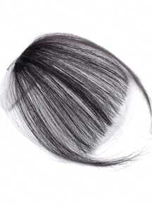 合成夹式刘海前片整齐黑棕色刘海假发片假发片刘海假发片夹式接发片女士日常佩戴